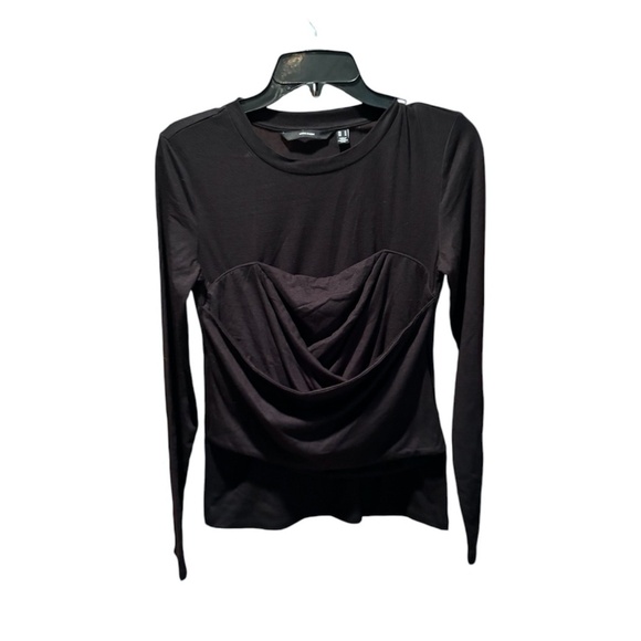Vero Moda Nelly Long Sleeve Corset Top in Black Medium - Picture 1 of 9